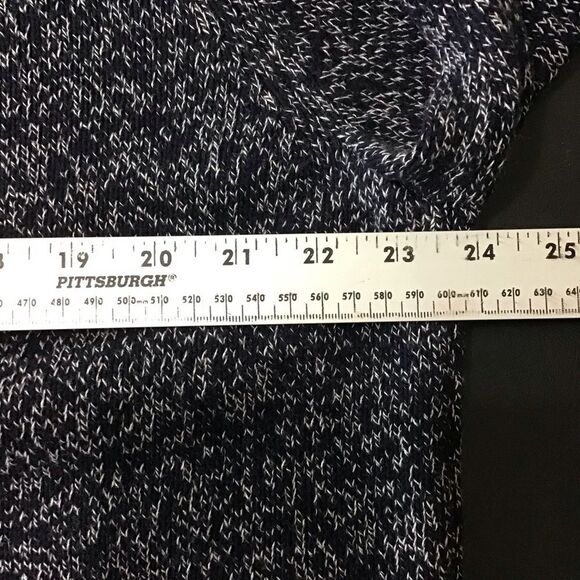 Nautica Men's Navy Blue Speckled Full Zip and Snap Cardigan Sweater XL - Picture 8 of 12